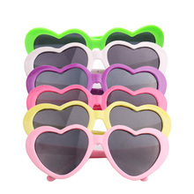 Gafas de sol con montura en forma de corazón para niñas, lentes de plástico de 18 pulgadas, para recién nacidos, juguetes para bebés de 43 Cm, c455 2024 - compra barato