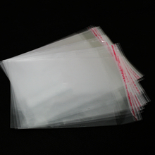 Mini sacos de plástico transparente, 200 peças, 12*16cm, para joias, autoadesivo, embalagem opp 2024 - compre barato