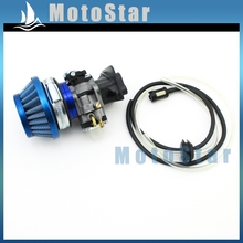 Performance Carburetor Blue Air Filter Adapter Vstack Intake Mainfole For 23cc 33cc 43cc Engine Big Foot Goped Blade Z Scooter 2024 - buy cheap
