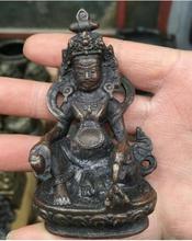 YM  304   Tibet Brass Buddhism Mouse Wealth God Joss Yellow Jamhala Buddha Statue 2024 - buy cheap
