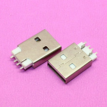 Новый Штекерный разъем USB типа А YuXi, SMD 180 градусов, X 12X мм 2024 - купить недорого
