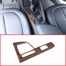 Panel de Cambio de marchas de madera de pino ABS cromado, embellecedor de cubierta de lentejuelas para BMW X1 F48 2016-2018, accesorios para coche LHD 2024 - compra barato