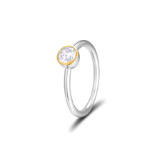 Petite Circle Rings with Golden Color 100% Authentic 925 Sterling-Silver-Jewelry Free Shipping 2024 - buy cheap