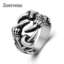 ZORCVENS-anillo de acero inoxidable 316L para hombre, joyería de moda, estilo Punk Rock 2024 - compra barato