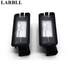 LARBLL Pair Car LED License Plate Light Lamp 12V For VW CC Eos Polo 6R Amarok Golf Cabrio MK7 Scirocco Passat 3C 35D 943 021 A 2024 - buy cheap