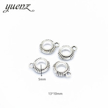 YuenZ-10 Uds. Cuentas de plata tibetanas para mujer, Europeo, apto para pulseras de estilo, collar, fabricación de joyería de colgantes de Metal, R63 2024 - compra barato