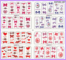 Переводные наклейки на ногти, дизайн ногтей, переводные наклейки на ногти, цветочные птицы, маска для галстука-бабочки, 4 упаковки в упаковке 2024 - купить недорого