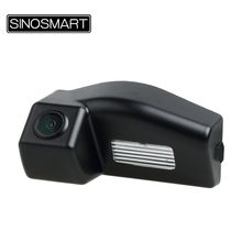 SINOSMART Rear view Parking Reverse Camera for Mazda 3 Hatchback Sedan 3 Hatchback 2011 Install in License Plate Lamp Hole 2024 - buy cheap