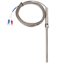 Sonda Sensor termopar tipo K 0-400 grados Celsius controlador de instrumento de temperatura 100mm sonda 300cm longitud del Cable 2024 - compra barato