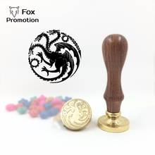 Hot Game of Thrones Targaryen wax seal stamp with handle,Scrapbooking DIY Ancient Seal Retro stamp,Vintage high quality 30cm 2024 - buy cheap