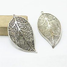 Sweet Bell 15pcs 31*57mm Antique   Metal Zinc Alloy Trendy Cameo Hollow Tree Leaf Charms Jewelry Making Pendant 3D468 2024 - buy cheap