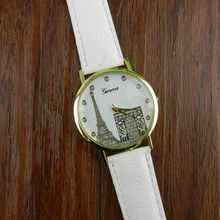 Relógio clássico feminino da torre eiffel, relógio mínimo simples, moda feminina 2024 - compre barato