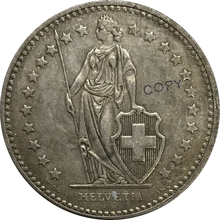 1964 B Switzerland 2 Franken Cupronickel Plated Silver Collectibles Copy Coin 2024 - buy cheap