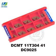 Duracarb DCMT11T304 -41 DC9025 for semi-finishing finishing P15 ~ P35 steel tungsten carbide turning insert CNC tool DCMT 11T304 2024 - buy cheap