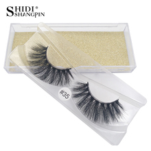 SHIDISHANGPIN 1 Pair Mink Lashes 3D Mink Eyelashes Natural Long Makeup 1cm-1.5cm Volume Soft Fake Eye Lashes False Eyelashes 2024 - buy cheap