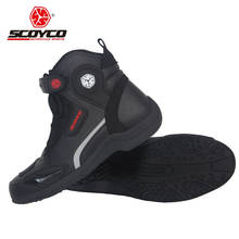 Spring Autumn breathable motorcycle boots MT015 Scoyco knight protective motocross motorbike shoes size 39-40-41-42-43-44-45 2024 - buy cheap