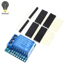 Relay Module For D1 MINI 5V hight level trigger One 1 Channel Relay Module interface Board Shield For WAVGAT D1 MINI 2024 - buy cheap