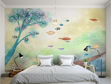 Custom 3D murals,Children's room romantic tree papel de parede, coffee shop living room sofa TV wall Theme Room wallpaper 2024 - buy cheap