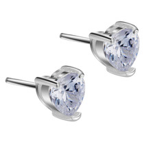 New Arrival love heart shiny zircon silver plated Earrings for women fashion jewelry Earring /PIMMJPJU LTWRJALG 2024 - buy cheap
