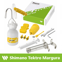 Kit de ferramentas de sangria para freio hidráulico de bicicleta wu, kit para sistema de freio shimano tektro magura e setops use óleo mineral pela ez ezmtb 2024 - compre barato