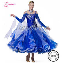2017 New Arrival Royal Blue Ballroom Waltz Dancing Dresses For Woman B-13403 2024 - buy cheap