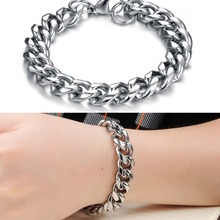 2016 New Personality 316L stainless steel Man Bracelet Bangles Titanium Steel Couple Jewelry Husband Birthday Gift Free Shipping 2024 - buy cheap