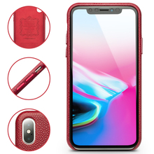 Capa para iphone x xs xr qialino, capa ultra fina de couro genuíno de luxo para celular iphone xs max, 6.5 polegadas 2024 - compre barato