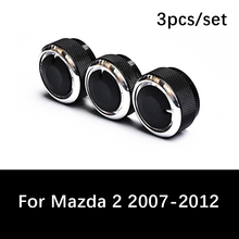 3pcs/set For Mazda 2 car ac knob Aluminum Alloy air conditioning knobs heat controller switch knob ac knob auto accessories 2024 - buy cheap