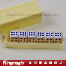 Prediction Dices/normal dice/six dice prediction box/6 die flash change/changing effect/close up magic/magic props 2024 - buy cheap