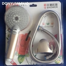 Multifunction Water Saving Shower Head Set ABS Chrome Finished Handheld Showers Ducha Water Booster Showerhead Hose And Base 2024 - buy cheap