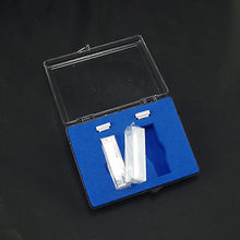 Cubetas de cuarzo con 2 tapas, cubeta de celda de 10mm con caja 2024 - compra barato