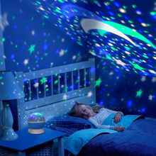 Proyector de cielo estrellado de estrellas para niños, luz de noche LED de Luna, lámpara de mesa de noche, luz de noche USB, novedad 2024 - compra barato