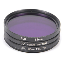 3 unids/set lente de cámara/49/52/55/58/62/67/72/77 MM CPL + FLD + juego de filtros de lentes UV con bolsa de transporte para lentes Sony Pentax para Canon Nikon 2024 - compra barato