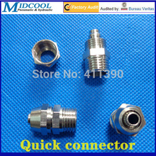 Straight Quick Connector male 1/4" BSPP pneumatic fitting for out diameter 8mm PU hose Nylon tubing PVC hard pipe 2024 - buy cheap