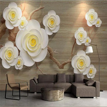 Papel tapiz Mural personalizado 3d moderno minimalista para sala de estar, fondo Floral para pared 2024 - compra barato