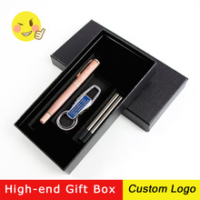 New Laser Customize LOGO High-end Gifts Gel Pen Rose Gold Metal Business Gel Pens Advertising Gift Stationery Pen Engraving Name 2024 - buy cheap