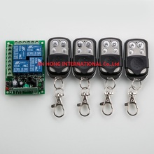 Sistema de controle remoto sem fio dc12v 4ch rf, 4 transmissores e receptor, receptor, interruptor de casa inteligente, venda imperdível