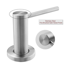 Solid Stainless Steel Brushed Spot Kitchen Sink Liquid Soap Dispenser 17 OZ (500ML)Bottle 2024 - buy cheap