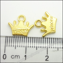 200pcs Charms Imperial crown Pendant Gold  Zinc Alloy Fit Bracelet Necklace DIY Metal Jewelry Findings 2024 - buy cheap