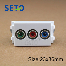 SeTo 128 Type RGB Audio Module Free Welding Audio Connector Keystone For Wall Plate Socket 2024 - buy cheap
