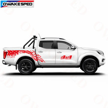 Car Trunk Stickers Door Mud Splash Graphics Decal For Nissan Navara NP300 2015-2018 4x4 Off Road Auto Body Decor Sticker 2024 - buy cheap