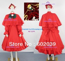 Rozen Maiden Shinku чистый Рубин косплей костюм включает подъюбник хорошее качество ACG Косплей 2024 - купить недорого