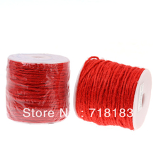 Wholesale 1 roll(100M) Red Hemp Line Beading Cord String Rope 1mm for Bracelet/ Necklace Jewelry Making 2024 - buy cheap