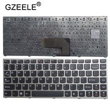 Gzeele-teclado preto e prateado, novo, para lenovo ideapad, u460, u460a, u460s, eua 2024 - compre barato