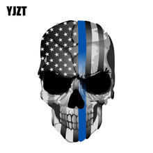 YJZT-calcomanía de PVC para automóvil de EE.UU., calcomanía de 10,8 CM x 17CM con calaveras azul Punisher, 6-0007 2024 - compra barato