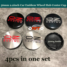 4pcs /lot 56MM Car Emblem For OZ racing O.Z Logo Badge Covers For Mazda VW Skoda Bmw Nissan Jeep Seat Car Wheel Center Caps 2024 - buy cheap