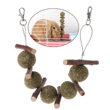 Pet Teeth Grinding Toys Hamster Rabbit Tree Branch Grass Ball Hanging Cage 2024 - buy cheap