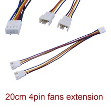 10pcs 20cm PC Motherboard Fan Cooling 4 Pin to 2x 4pin PWM Extension Cable New 2024 - buy cheap