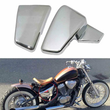 Cubierta de carenado de batería lateral de motocicleta cromada para Honda VLX 600 1999-2008 VT 600 C CD Shadow VLX Deluxe STEED400 1999-2007 2024 - compra barato