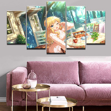 Modular Wall Art Prints 5 Set Poster The Idolmster Cinderella Girl Starlight Stage Anime Painting Hang Picture Home Decor Canvas 2024 - buy cheap